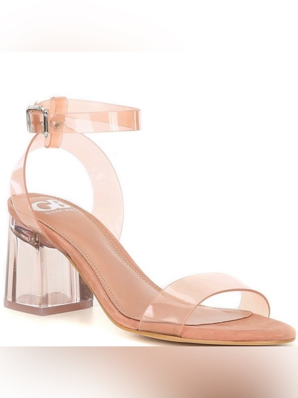 Gianni Bini Nude Transparent Sandals - size 8.5